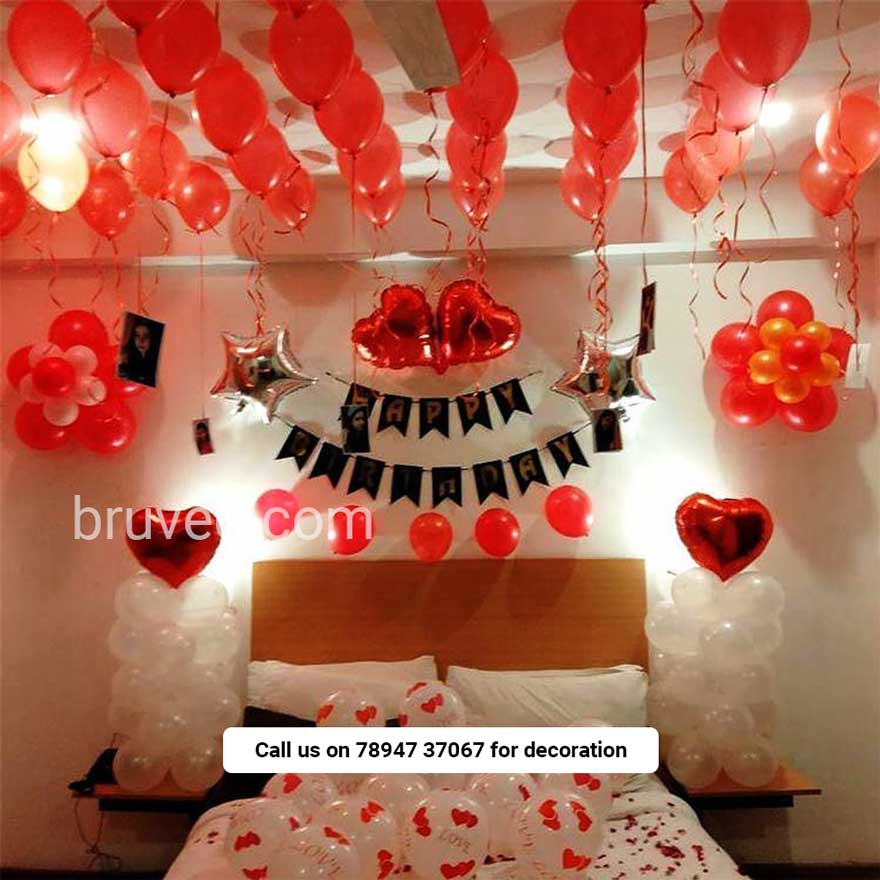Balloon Decoration in Hotel Room in Delhi, NCR, Jammu, Lucknow, Ahmedabad  or Chandigarh. | Delhi NCR